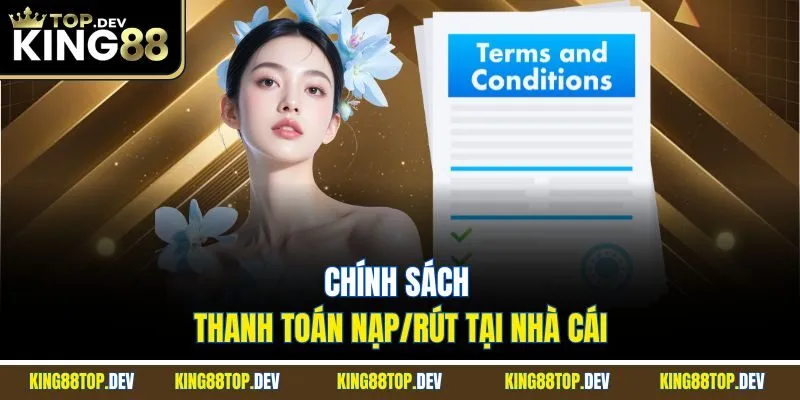 Chính sách thanh toán nạp/rút tại nhà cái