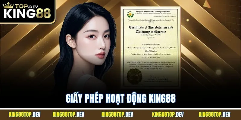 Giấy Phép Hoạt Động King88| Minh Chứng Uy Tín Cho Website