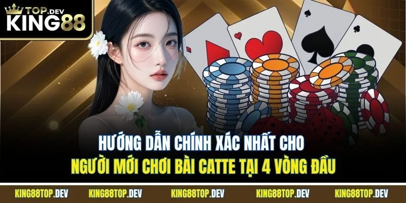 Hướng dẫn chính xác nhất cho người mới chơi bài Catte tại 4 vòng đầu